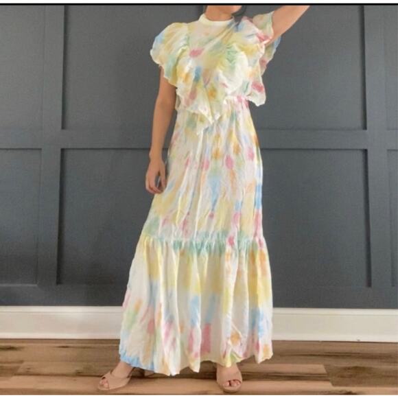 Young Fabulous & Broke Cruz Maxi Dress New With Tags Size: Small Color: Papaya S - Picture 1 of 6